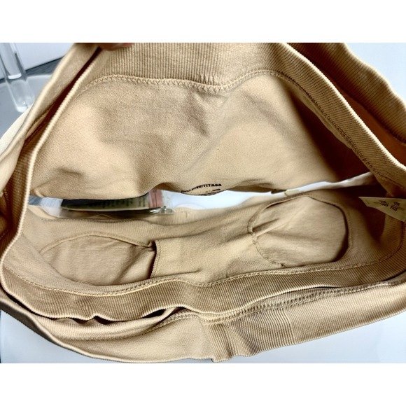 La Leche League Bandeau No Wire Bra 4206 With Clear Strap NWT Sz: XL Fits D Beig - Picture 8 of 8